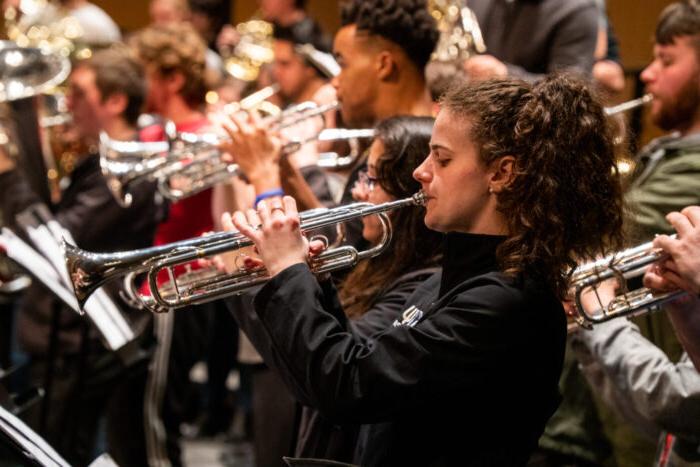 Students play at the Moody.